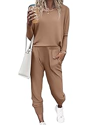 Ekouaer Women's Pajama Sets Casual 2Pcs Sleepwear