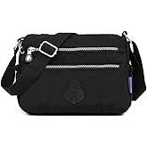MINTEGRA Shoulder Bag for Women Waterproof Crossbody Purses Lightweight Nylon Work Travel Purse Messenger Bag