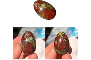 Wixine 1Pcs Natural Dragon Blood Stone Crystal Dragon Egg Reiki Healing Collection