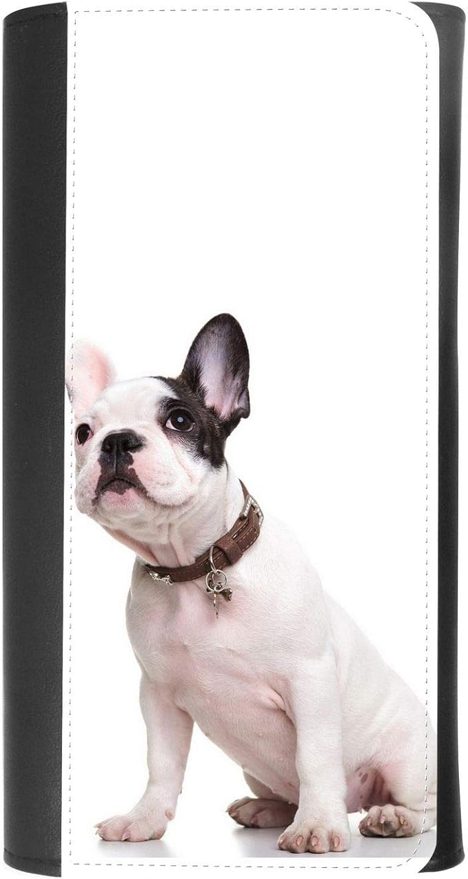 (French Bulldog Puppy) women�s Patterned Leather Buckle