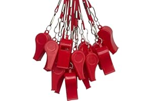 DYBADYSA 20 Pcs Plastic Loud Whistles with Lanyard for Referee Coaches Basketball Football Sports Training Game Event Lifeguard Survival Emergency Fun School Kids Tool Set Suppliers