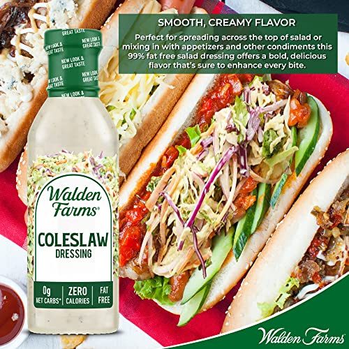 Walden Farms Coleslaw Dressing, 12 oz. Bottle, Fresh and Delicious