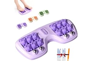 Portable Double Foot Roller, Foot Roller Massage for Stress Relief and Improved Circulation, Feet Massager for Home Office Us