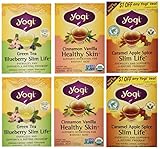 Yogi Tea DeTox & Wellness Tea 3 Flavor Variety Pack (Pack of 6)