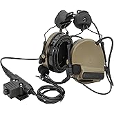 HEARFALCOM Comta III Tactical Headset Helmet ARC Rail Adapter Bracket Version Noise Cancelling Pickup Shooting Headset