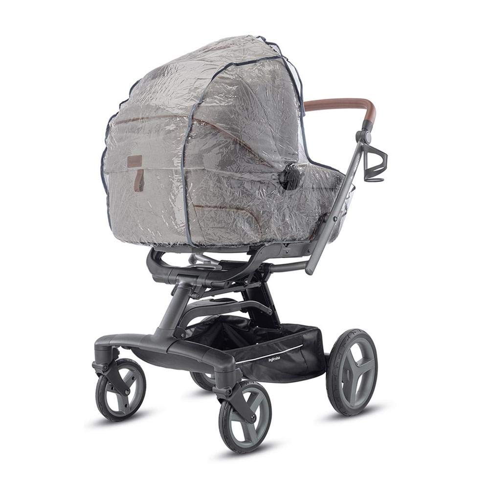 Inglesina Rain Cover for Carrycot - Compatible with Aptica, Aptica XT, Electa - Large Opening Window, Elastic Edges, Ensures Maximum Protection and Ventilation