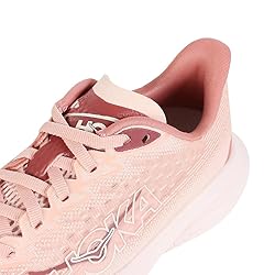 Hoka Women's Mach 6 Sneaker, Rose Latte/Blush, 10.5