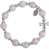 Sine Cera Rosary Bracelet Rose Quartz 10mm