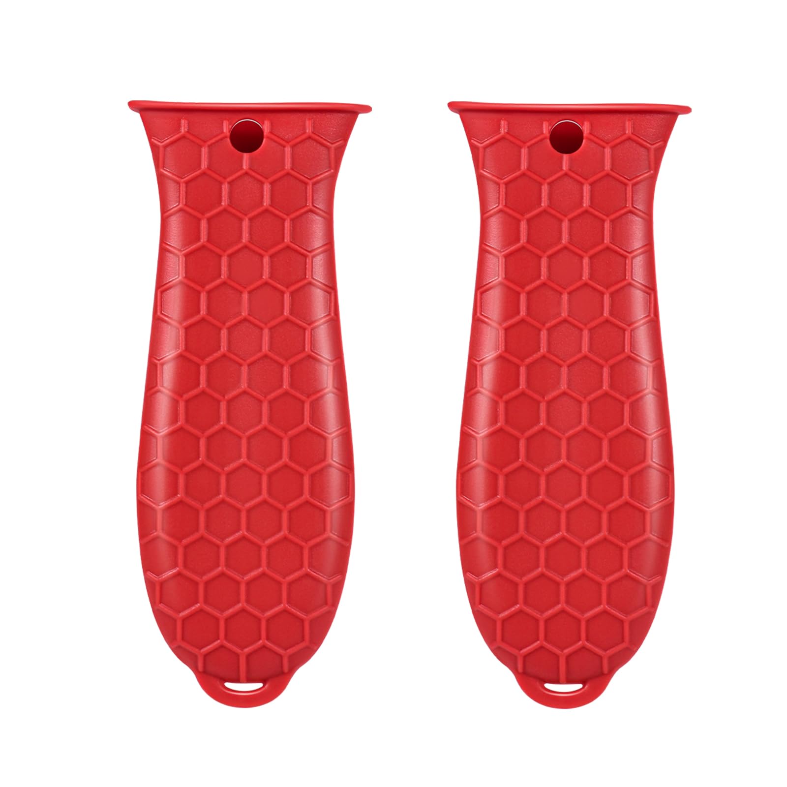 Photo 1 of 2 Pcs Cast Iron Handle Cover, Silicone Hot Handle Holder, Heat Resistant Cast Iron Skillet Covers Potholder for Frying Pans and Griddles Kitchen Supplies