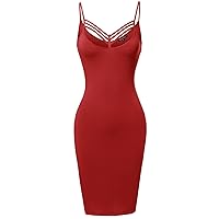 Sexy Sleeveless Cross Spaghetti Strap Mini Dress