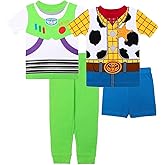Disney Toy Story Boys' 4-Piece Cotton Pajama Set…