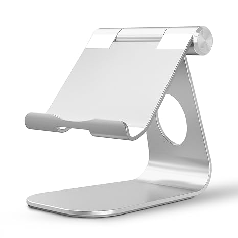 OMOTON Ständer für iPad Air, iPad Mini, iPad Pro 9,7 bis zu 12 Zoll,Samsung Tablet Ständer mit einstellbarem Winkel und Ladek