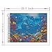 DIY 5D Diamond Painting Kits Full Kits, Astory Rhinestone Crystal Embroidery Pictures Cross Stitch for Home Room Decoration Underwater World & Dolphin 38 x 30 cm (14.9x 11.8inch)