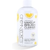 Cinema Secrets Original Makeup Brush Cleaner Solution - Professional Cleanser for Makeup Brushes - Quick-Drying, Rinse-Free Formula - Removes Stubborn Waterproof Make Up - Lemon (8 fl oz)