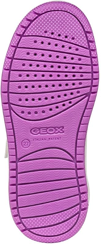 J Washiba Girl A Sneaker, Bianco/Viola Dk, 34 EU