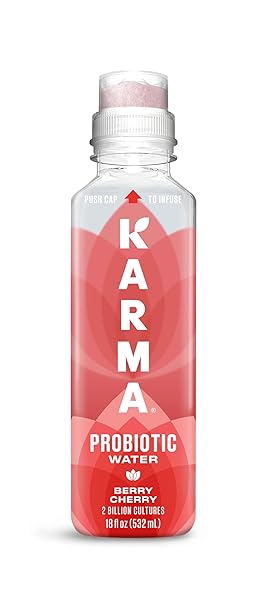 KARMA PROBIOTIC WATER – BERRY CHERRY DRINK –...