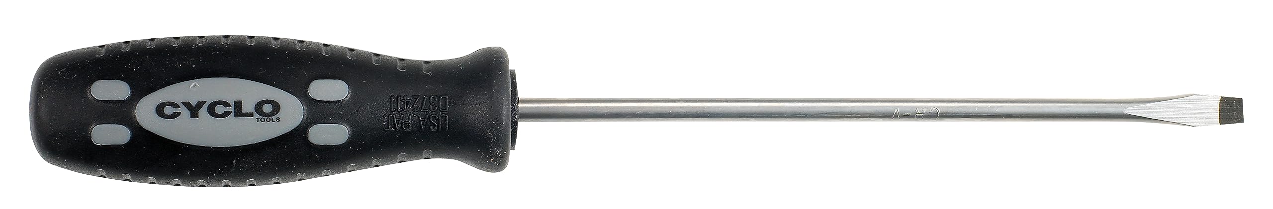 Cyclo Tools 7772 Flat Screwdriver - Black, 0.55 x 1.5 cm cm