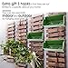 KORAM 12-inch Vertical Garden Planter Wall Mount Hanging Flower Box Living Wall Planter Plant Pots with S Shaped Hooks for Balcony Window Vegetable Gardens, 1-Pack Garden Gifts for Men & Women