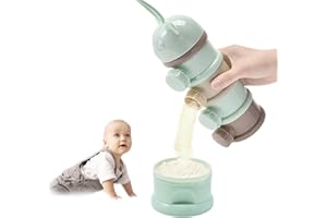 4 Layers Baby Milk Powder Formula Dispenser, Portable Baby Feeding Travel Storage Container Baby Milk Powder Formula Pot Twis