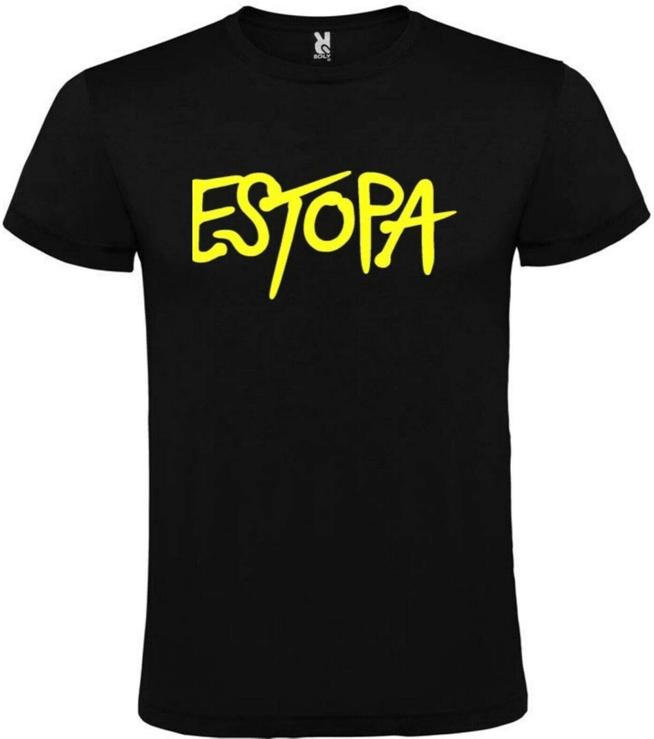 WOD Camiseta Negra Estopa Logo Amarillo Hombre Talla S M L XL XXL ...