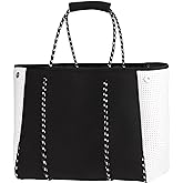Yomietar Neoprene Tote Bag - Large Travel Beach Pool Gym Handbag for Women & Men