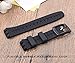 Adebena 6Pieces Rubber Watch Band Strap Loops Black Clear Replacement Resin Holder Retainer 18mm 20mm 22mm with Spring Bar tools (18mm, Black)