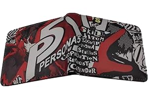 WANHONGYUE Anime Persona Game Wallet Artificial Leather Purse Billfold Cosplay Money Clip Bifold Card Holder 1014-5