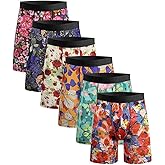 Men's Ultra Beathable Underwear 3 PCS Pack No Ride Up Boxer Briefs with Comfortable