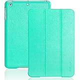 iPad mini case, INVELLOP Teal/Turquoise Leatherette Case Cover for Apple iPad mini/iPad mini 2/iPad mini 3 (Teal/Turquoise)