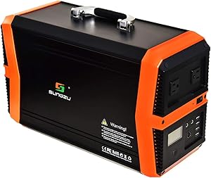 1000W Solar Generators Portable Power Station, 1010Wh Emergency Solar Powered Generator Lithium Battery Backup Power Supply Portable Generator with AC DC USB outlets for Camping Travel Home Emergency