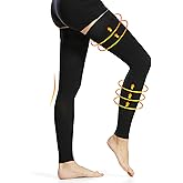 Ailaka Medical Compression Stockings for Women Men, Thigh High Footless 20-30mmHg Graduated Compression Socks with Silicone Band for Varicose Veins, Edema, Post-Surgery