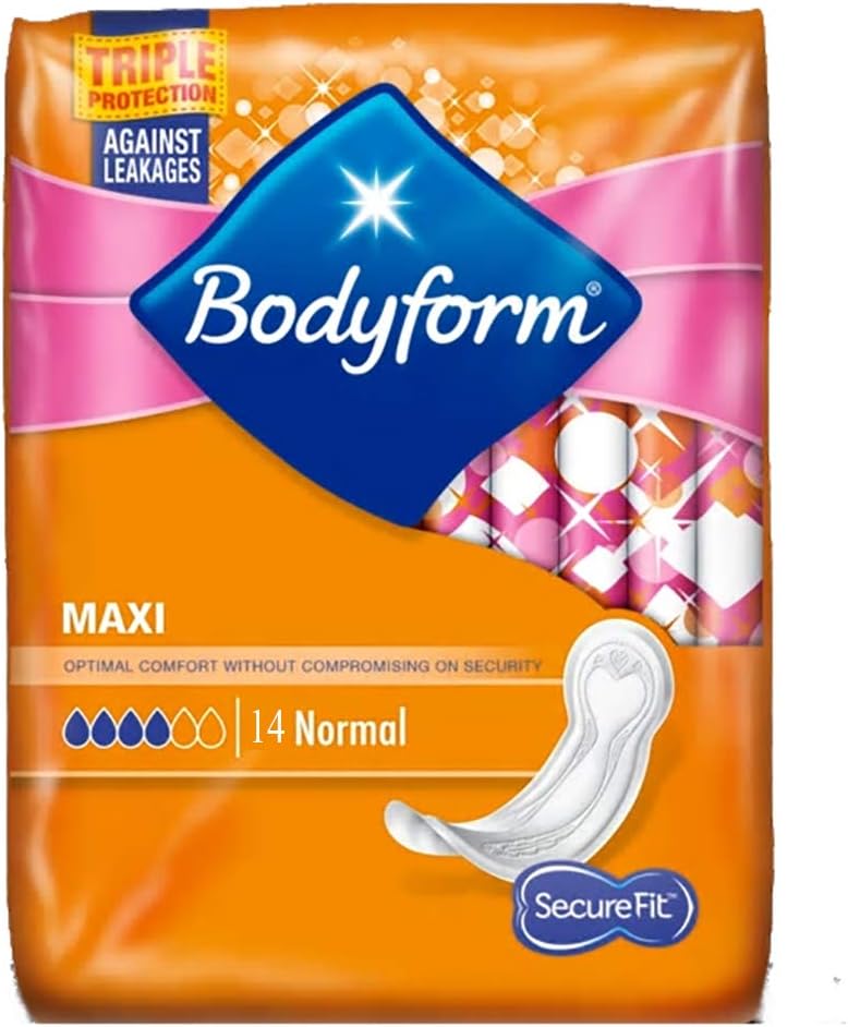 Bodyform Maxi Normal Sanitary Towels 14 (Pack of 4, Maxi 14) Amazon.co