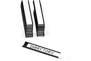 SmartSign Pack of 25 Magnetic 'C' Channel Label Holders | 0.5" x 3"