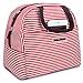 BALORAY Lunch Bag Tote Bag Lunch Organizer Lunch Holder Lunch Container (red Stripes)