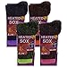 4 Assorted Pair Womens Heated Sox Socks Thermal Keeps Feet Warmer Longer Value Pack