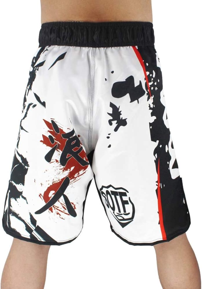 SOTF MMA Shorts Muay Thai Boxing Trunks Comfortable Kickboxing Fight Wear: Clothing