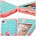 iPod Touch 6 Case,iPod 6 Cases,ULAK Anti Slip Anti-Scratch iPod Touch Case Shockproof Protective Cover with Hybrid High Soft Silicone + Hard PC Case(Wave Pattern/Rose Pink)