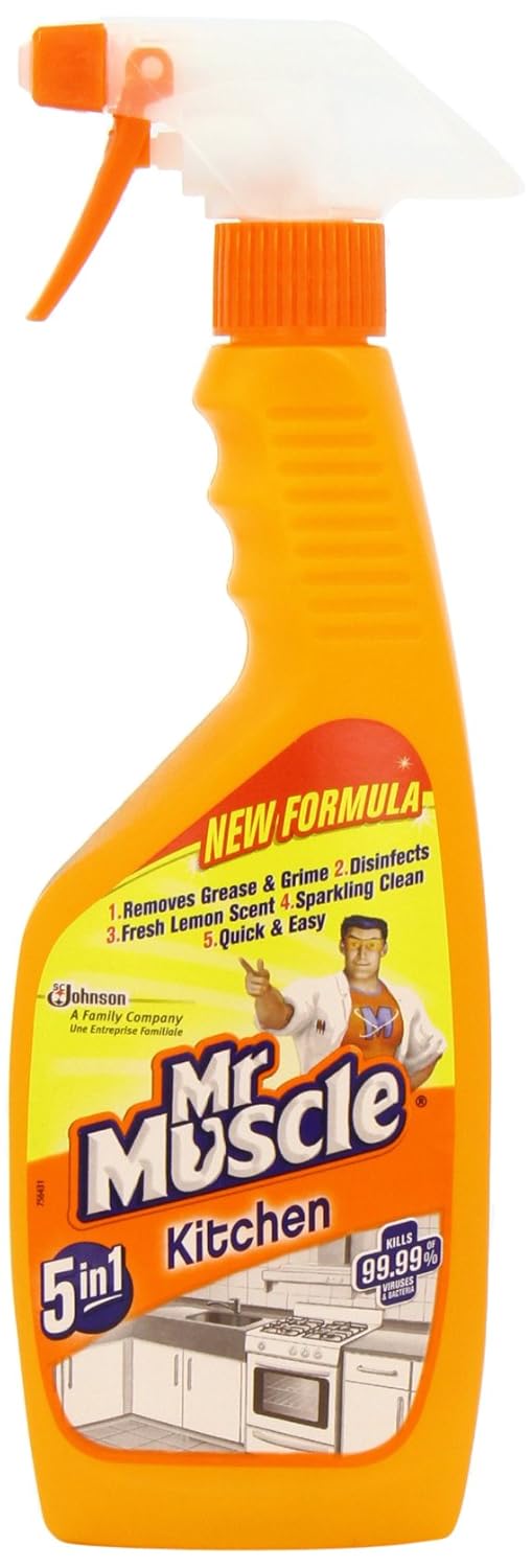 Mr Muscle 5in1 Lemon Kitchen Cleaner 500 ml (Pack of 6) Amazon.co.uk