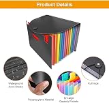 Fun storage Expandable A4 File Organiser with 13 Pockets Concertina view 2