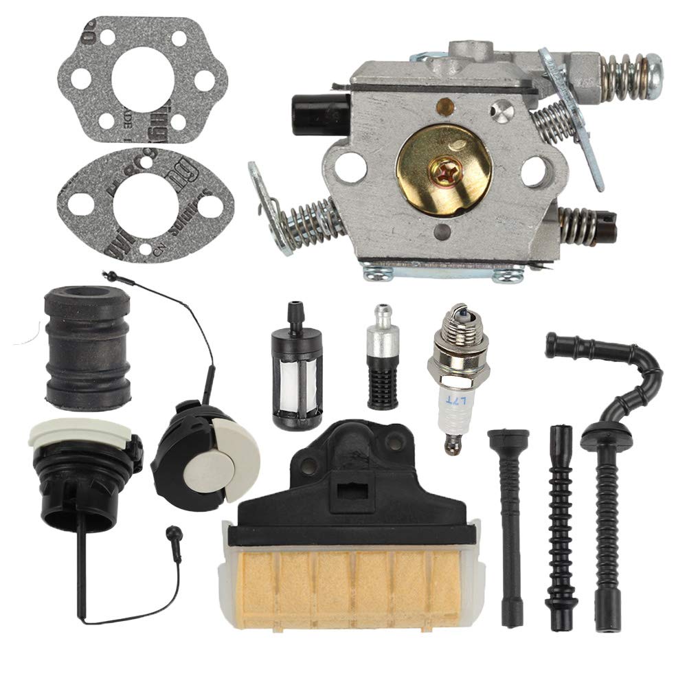 Milttor Ms250 Carburetor Air Filter Fuel Gas Caps Fit Ms 250 Carburetor 021 023 025 Ms210 Ms230 Chainsaw Walbro Wt286 Wt 286 1123 1 0603 Buy Online In India At Desertcart