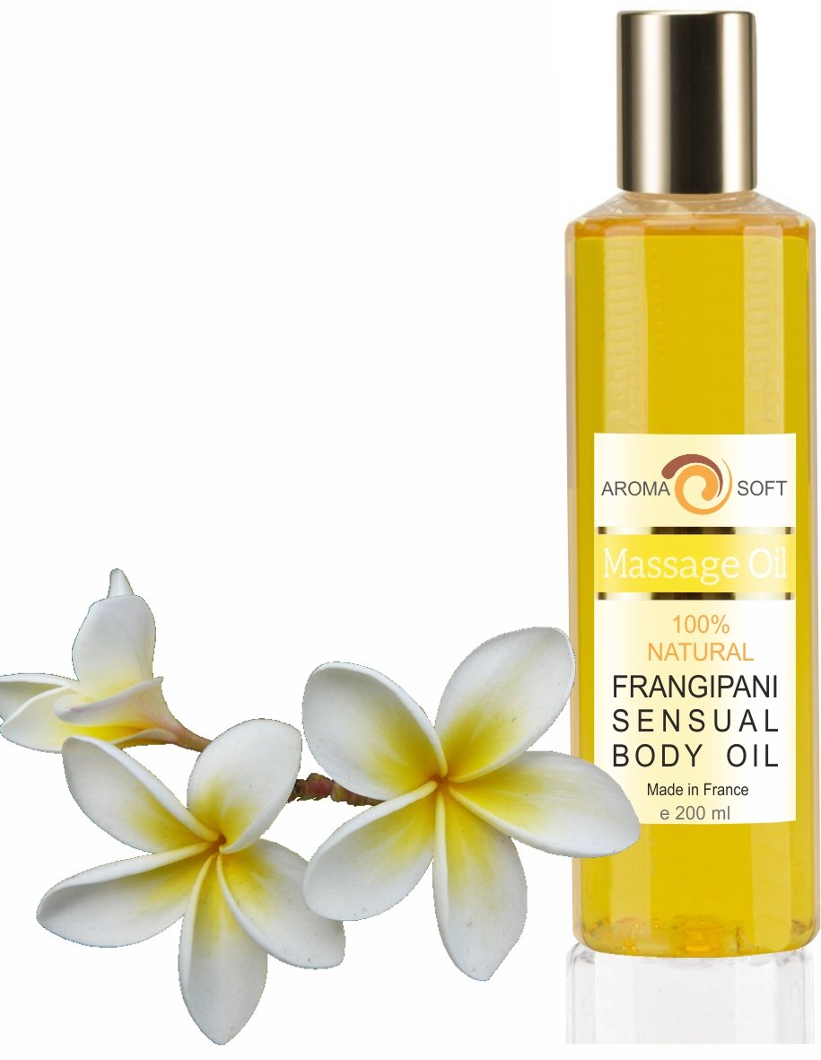 100 Natural Frangipani Sensual Body Massage Soft Aroma Oil 200 ml 100