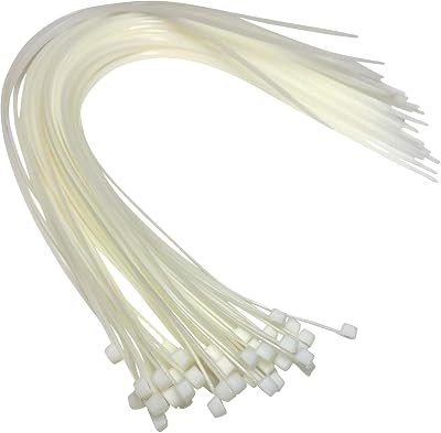 On1shelf Cable Ties 450mm x 4.8mm 50 Pack Extra Long Nylon Zip Ties