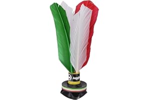 Juggle Pro Soccer Kick Trainer – Perfect for Solo or Group Training, Indoor or Outdoor, 21 cm | Natural Feather & Soft Rubber Base for Practicing Soccer Kick & Juggle Skills