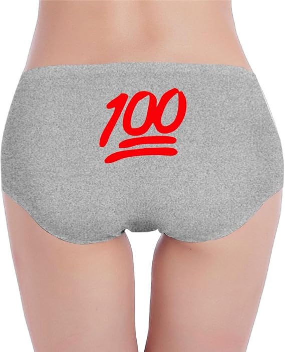 100 Emoji Red Logo Women's Underwear Hipster Briefs Clothing