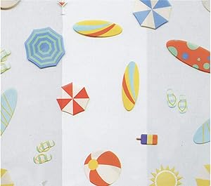 Beach Party Cello Treat Bags - 7.5 x 3.5 x 2in. (20)