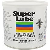 Super Lube 41160 Synthetic Grease (NLGI 2), 14.1 oz Canister, Translucent White