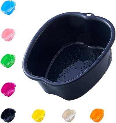 Anxicer Large Foot Bath Spa Bowl Plastic Pedicure Tub for Feet Massage Detox