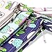 Optimech Set of 3 Cactus Pattern Canvas Zipper Coin Purse Wallet Bag Cosmetic Pen Pencil Stationery Pouch Bag Case by Erlvery DaMain