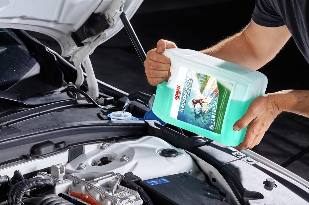 SONAX ScheibenReiniger gebrauchsfertig Ocean-Fresh (5 Liter) gebrauchsfertiger Reiniger für die Scheiben- und Scheinwerferwaschanlage | Art-Nr. 02645000 5