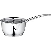 Küchenprofi Stainless Steel Saucepan with Clad Bottom, 16-Ounce,Silver